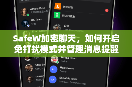 SafeW加密聊天，如何开启免打扰模式并管理消息提醒，保障隐私安全
