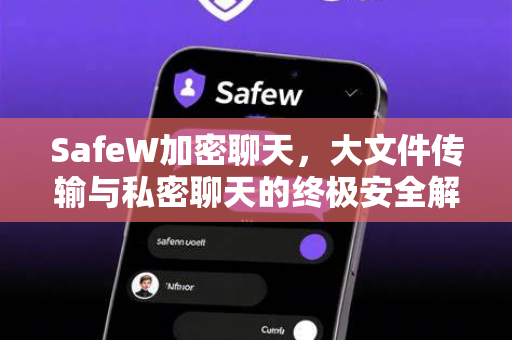 SafeW加密聊天，大文件传输与私密聊天的终极安全解决方案