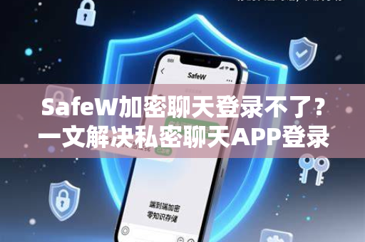 SafeW加密聊天登录不了？一文解决私密聊天APP登录故障全指南