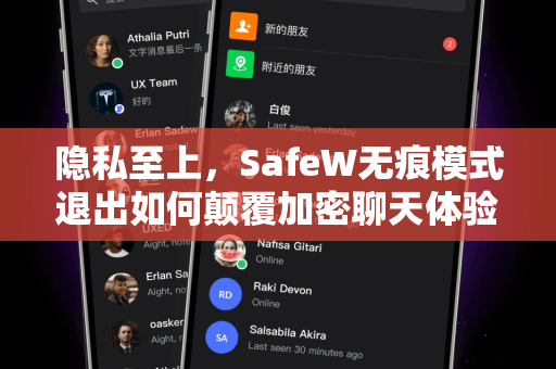 隐私至上，SafeW无痕模式退出如何颠覆加密聊天体验？