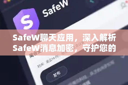 SafeW聊天应用，深入解析SafeW消息加密，守护您的隐私安全