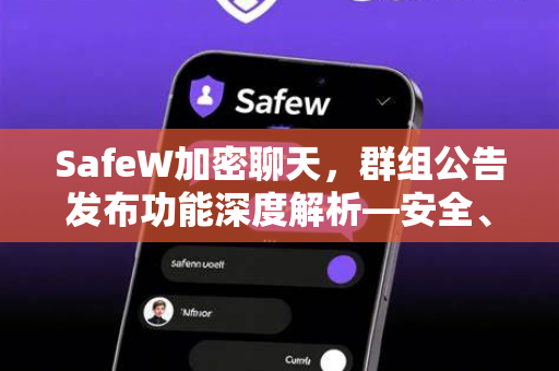 SafeW加密聊天，群组公告发布功能深度解析—安全、高效、防泄密