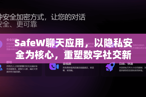 SafeW聊天应用，以隐私安全为核心，重塑数字社交新标准