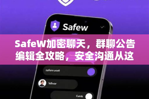 SafeW加密聊天，群聊公告编辑全攻略，安全沟通从这里开始
