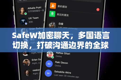 SafeW加密聊天，多国语言切换，打破沟通边界的全球安全通信利器