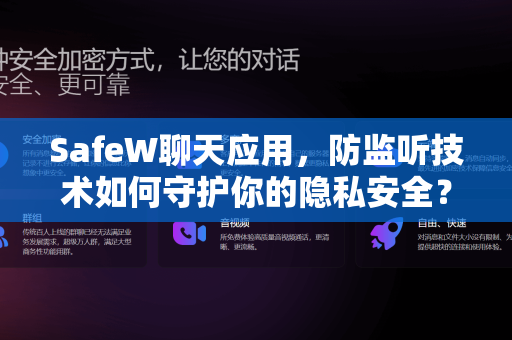 SafeW聊天应用，防监听技术如何守护你的隐私安全？