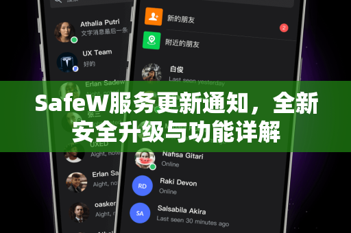 SafeW服务更新通知，全新安全升级与功能详解