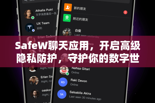 SafeW聊天应用，开启高级隐私防护，守护你的数字世界